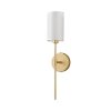Lampa ścienna kinkiet metalowy złoty elegancki klasyczny minimalistyczny biały abażur DARLING ST-9501W GOLD Step Into Design